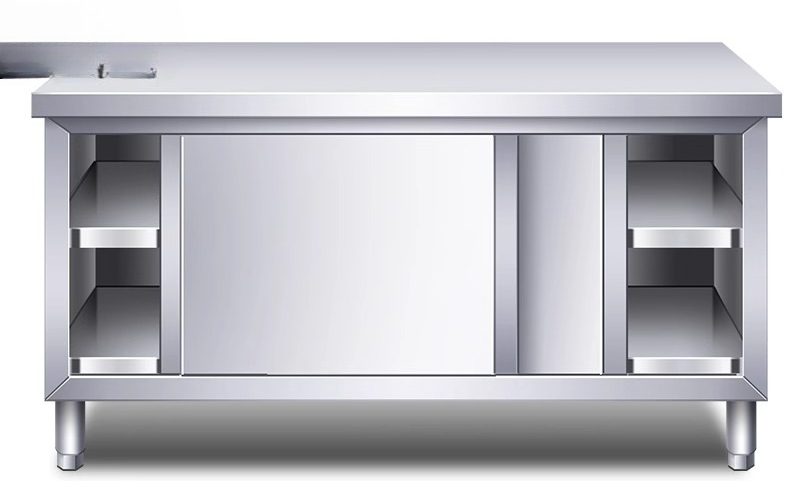Commercial Kitchen Worktops - Console de Cozinha em Aço Inoxidável